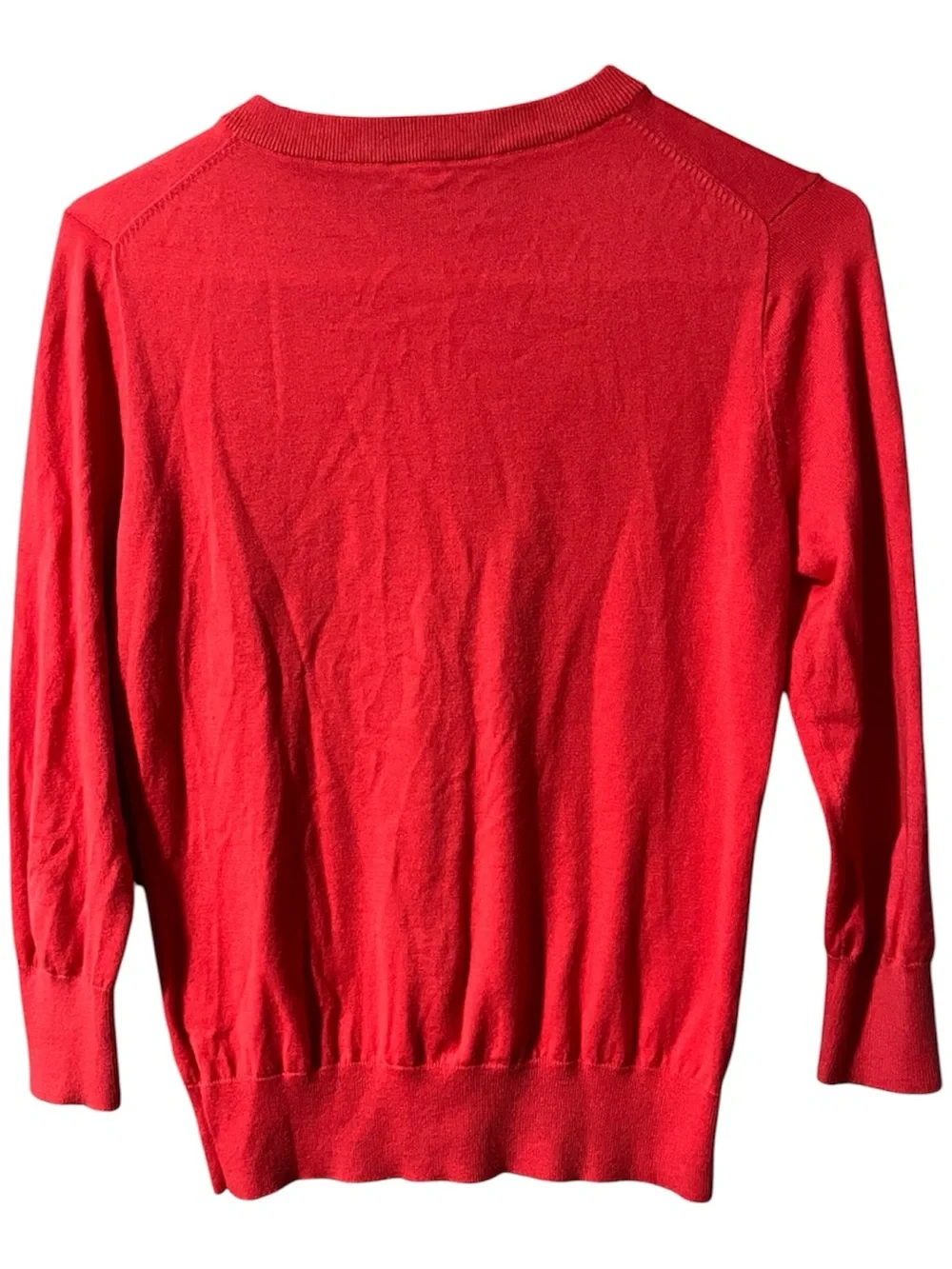 J. Crew Bright Red Button-Front Cardigan